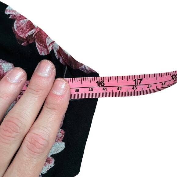 NEW Fame and Partners Black Floral Cutout Maxi Dress - Picture 9 of 11